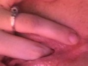 Soaked from my cum