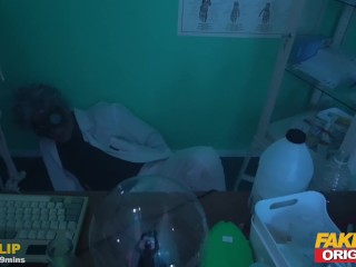 FAKEhub Originals Mad Scientist creates cute tiny petite girl with big ass