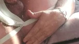 SEXY DILF of Cory Bernstein Jockstrap plays w Ass