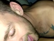 Beautiful ebony with huge ass sucks fucks and takes white cock up her ass 2/16