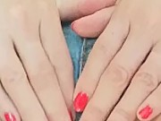 first time denim shorts horny masturbation close up 5/16