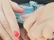 first time denim shorts horny masturbation close up 8/16