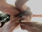 Ginger Redhead PAWG Big Natural Boobs | Shower Piss & Fucking Bouncing Tits 12/16