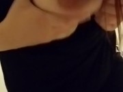 a girl with some milky ass tits