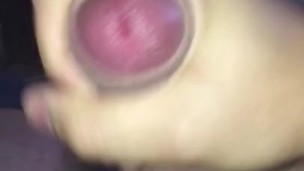 Quick uncut jerk off with cumshot