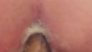 Phalos in the ass, big hole, creampie, I would have such a dick