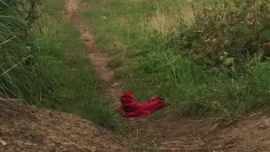 Long naked walk outside
