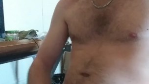 Jerking w/ coconut oil big cumshot