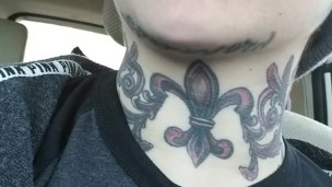Split tongue tricks and naked in public. Tattooed milf