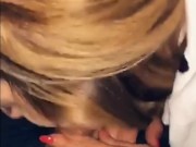 Cherie Snaps Sloppy Blowjob In The Car