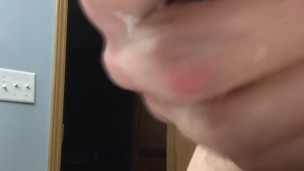Double Orgasm Wank With Huge Sperm Load