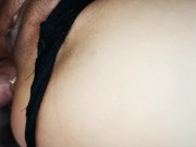 Cumming inside Asian Ass - Anal Creampie in her Panties 10/16