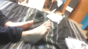 My Bare Feet and Toes on Displa