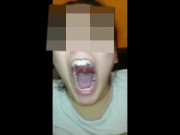Girl Huge Mouth & Long Tongue pt2 3/16