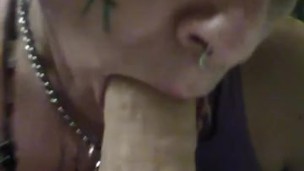 Shyy plays and eats her cum
