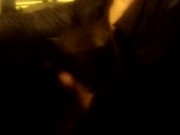 BRUNETTE SUCKS IN THE CAR WHILE DRIVING 3/16