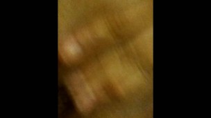Playing with daddy's pussy getting super wet creaming