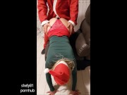 Santa's old pig, has a quickie before leaving the presents..XXXMAS 8/16