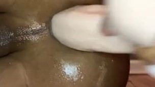 Ass Fucking Myself With Huge Dildo