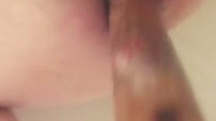 fuck ass wooden dick, anal, sex in the bathroom