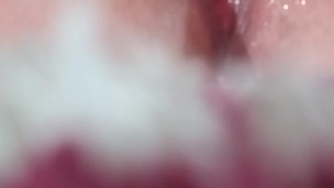 playing with his cum and my wand