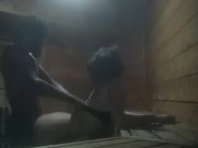 Redd and Ashe flashing and teasing and fucking in public