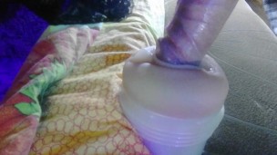 shemale fuck Fleshlight pussy slow motion