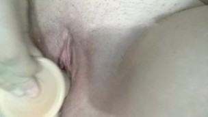 Playing with my boyfriends huge load