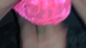 Sissy bent over with cumshot Finish