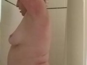 Shower time, plus pussy shaving 7/16
