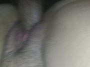 Fucking wifey the cumming on her pussy. POV 10/16