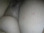 Fucking wifey the cumming on her pussy. POV 13/16