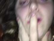 Licking his hard cock before I’m allowed to take it 14/16