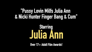 Pussy Lovin Milfs Julia Ann & Nicki Hunter Finger Bang & Cum