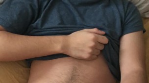 College Twink Pulls Huge Load from my Dick