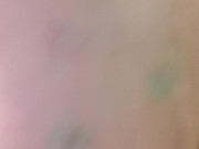 Short video of BBW playing with pussy in public bathroom