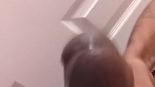 Swinging and jerking off BBC with cumshot