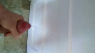 my big cock shooting a huge load in slow motion