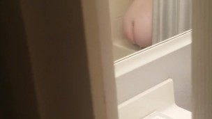 Totally got caught masturbating in the shower by one of my man toys.