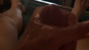 Late night stroking with lots of cum shots