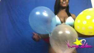 Kassey Starr Covered in Balloons