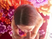 Footjob and blowjob with Jenny Young after swiming. Cumshot on the tits. 13/16