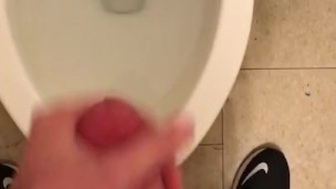 Secretly jacking off at work