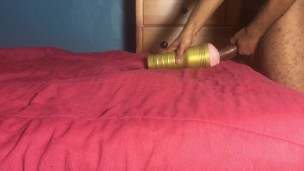 Slow thrusting my fleshlight