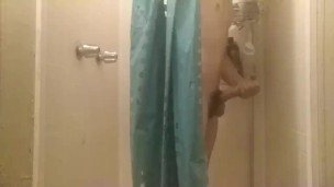 Self Hand job in the shower