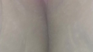 PAWG with pussy clamps cumming on her toy