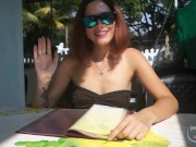 Jenny Young likes show her tits and pussy in the public places. 1/16