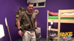 Fake Hostel Backpacker tries to impress Kiwi MILF with adventerous tales