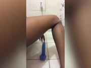 KandiceKayne bounces ebony ass on big dildo in shower - FULL Clip Fans ONLY 8/16