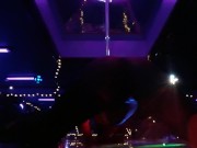 Dancing on stage, club empty as hell